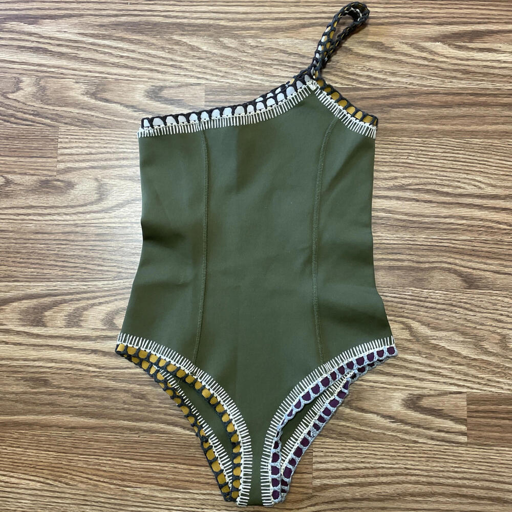 KIINI- WREN ONE SHOULDER MAILLOT SIZE SMALL